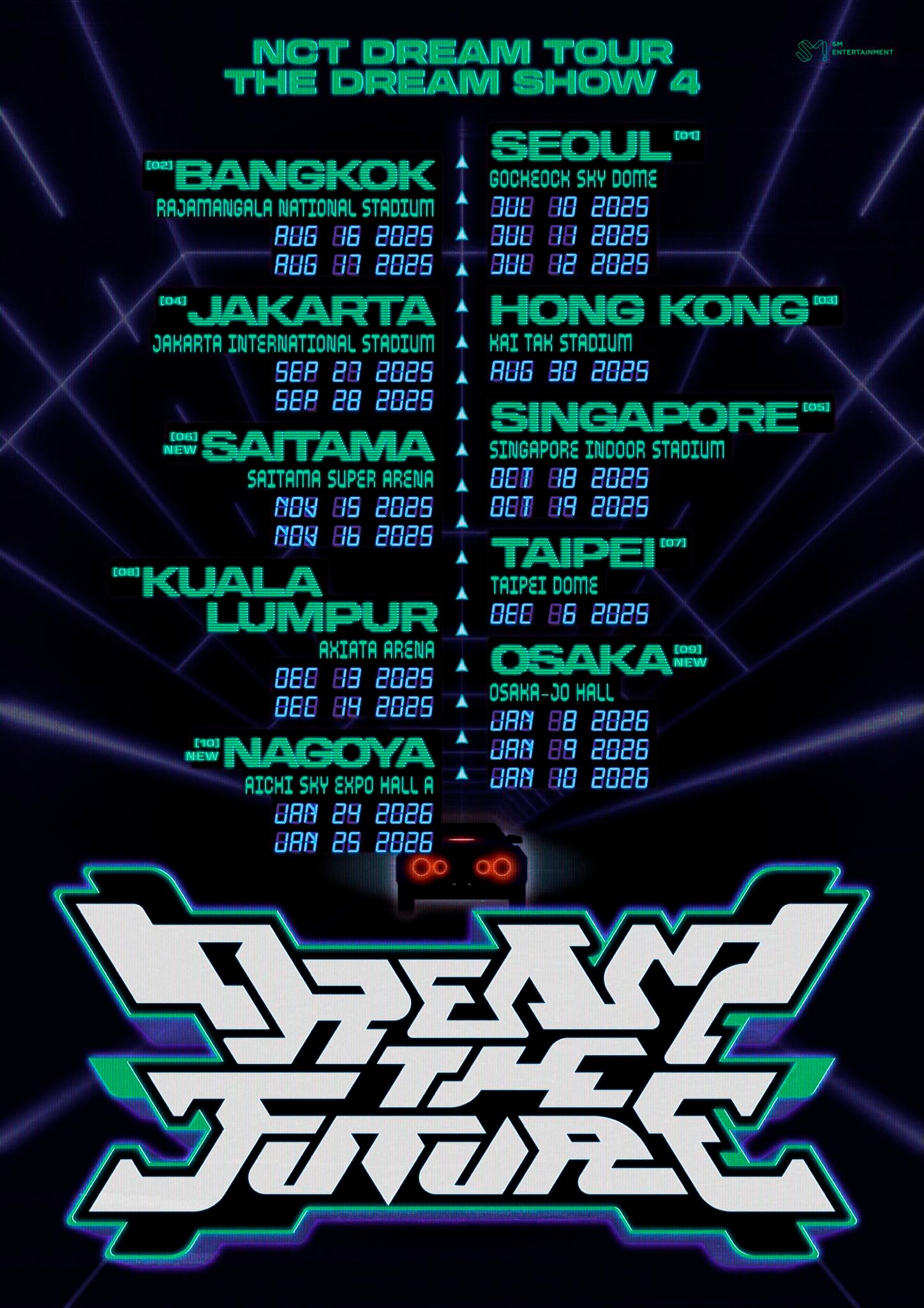 NCT Dream The Dream Show 4 : Dream the Future Tour Poster 2025